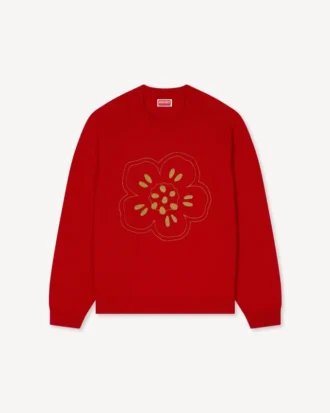 ウール製「Boke Flower」ジャンパー