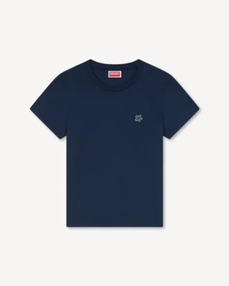 コットン製「Boke Flower」刺繍シャツ