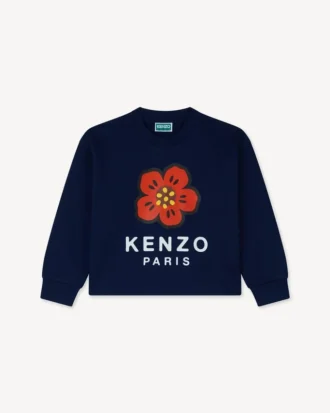 フレンチテリー素材の「Boke Flower」スウェットシャツ