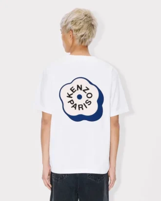 コットン製『Boke Flower 2.0』刺繍入りオーバーサイズTシャツ