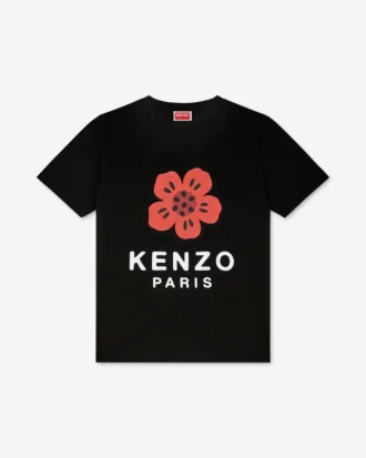 コットン製「Boke Flower」ルーズTシャツ