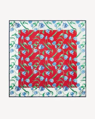 Kenzo チューリップ シルク製スクエア