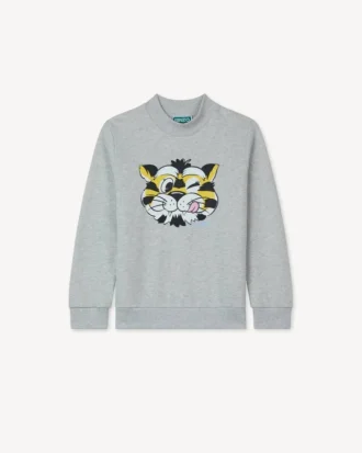 フレンチテリー素材のスウェットシャツ「Kenzo ワイルドタイガー」