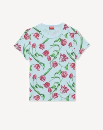 コットン製「Kenzo・チューリップ」シャツ