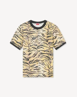 Kenzo タイガー コットン製スリムシャツ