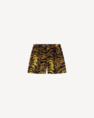 ベルベットジャカード製「Kenzo タイガー」トラックショーツ