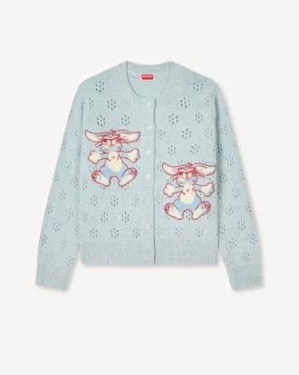 Kenzo ウィンターホリデーズ ウール製刺繍カーディガン