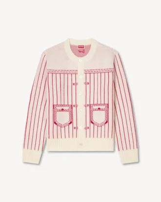 Kenzo トロンプ・ルイール コットンウール カーディガン