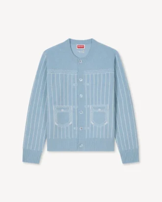Kenzo トロンプ・ルイール コットンウール カーディガン