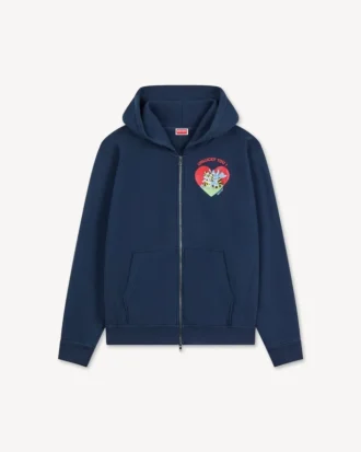 Kenzo カートゥーン コットン製ジップアップフーディ