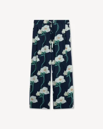 Kenzo アーカイブ ローズ コットン パジャマパンツ
