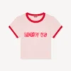 Kenzo ワーズ コットン製クロップドシャツ