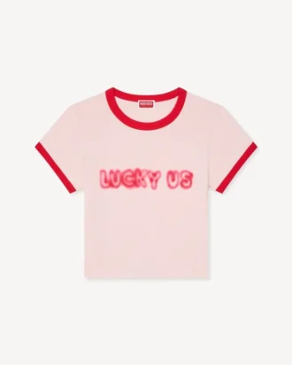 Kenzo ワーズ コットン製クロップドシャツ
