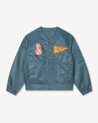 Kenzo バッジ ライト カラーレス ボンバー
