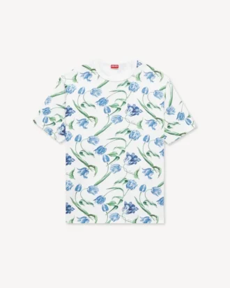 コットン製「Kenzo・チューリップ」シャツ