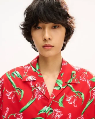 Kenzo チューリップ ハワイアン半袖シャツ（コットン）