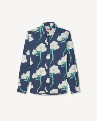 Kenzo アーカイブ ローズ カジュアルシャツ（オックスフォードコットン）