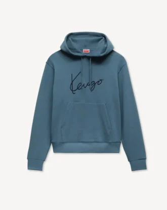 コットン製「Kenzo シグネチャー」刺繍入りフーディ