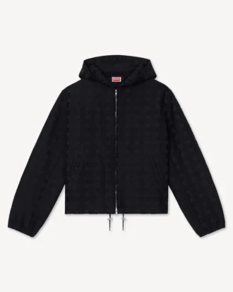 Kenzo ウィーヴ コットンジャカード フード付きオーバーシャツ