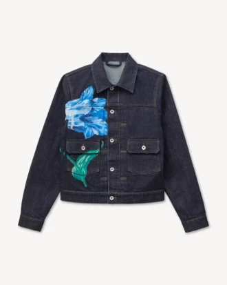 Kenzo チューリップ スリム プリーツ トラッカージャケット（日本製デニム）