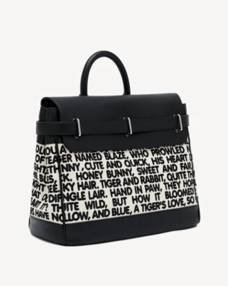 Kenzo キャンバス＆レザー製 ホールドールバッグ