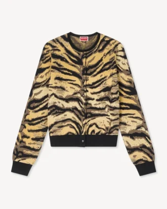 Kenzo タイガー カーディガン（コットン・ウール混紡）