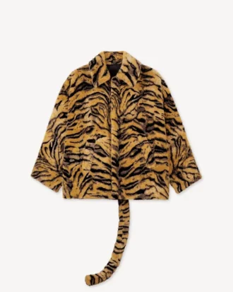 Kenzo タイガー フェイクファー オーバーサイズコート