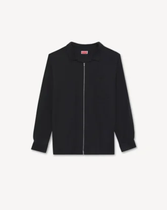 「Kenzo シグネチャー」ジップアップ オーバーサイズシャツ