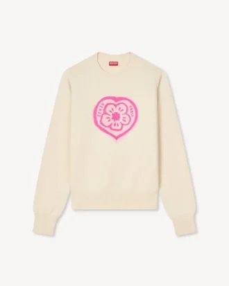 Kenzo ボケ・ハート コットンウール製ジャンパー