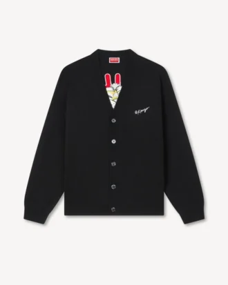 Kenzo ウールコットン製「ワイルドタイガー」カーディガン