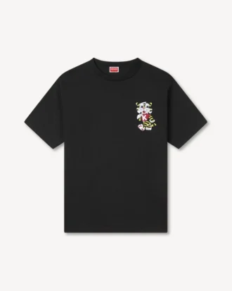 Kenzo「ワイルドタイガー」刺繍入り オーバーサイズシャツ（コットン）