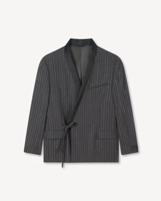 Kenzo ストライプス ダブルブレスト テーラード キモノジャケット