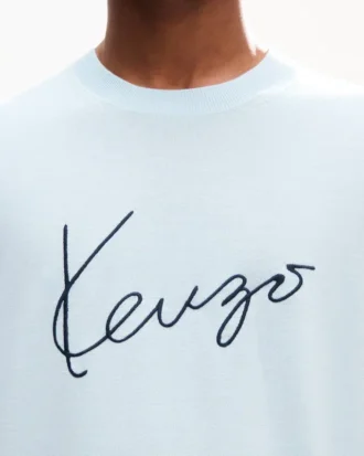 メリノウール製「Kenzo シグネチャー」刺繍シャツ