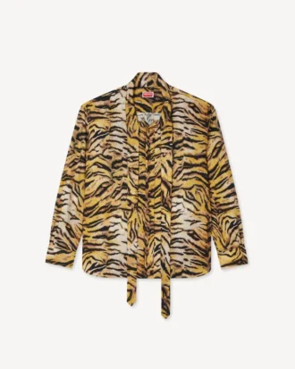 Kenzo コットン製「タイガー」ボウシャツ