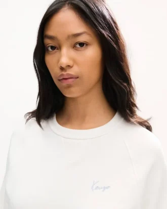 コットン製「Kenzo シグネチャー」刺繍スウェットシャツ