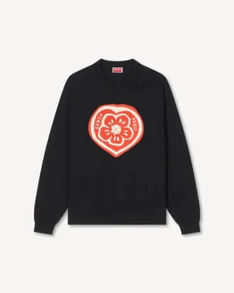 Kenzo ボケ・ハート コットンウール製ジャンパー