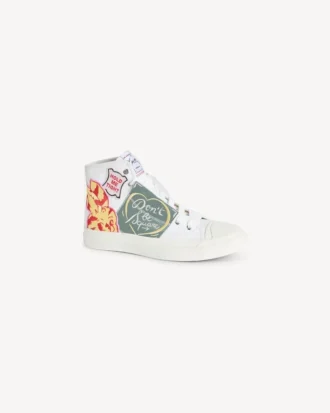 Kenzo ホシ コットンキャンバス製ハイトップスニーカー