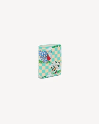 Kenzo カートゥーン レザー製ミニフォールドウォレット