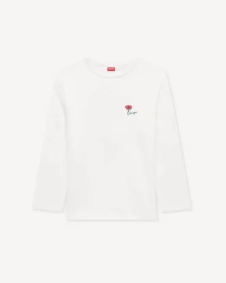 Kenzo チューリップ コットン製 ロングスリーブ リラックスシャツ