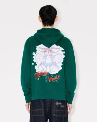 Kenzo ウィンターホリデーズ コットン製ジップアップフーディ