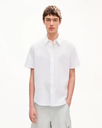 Kenzo シグネチャー カジュアル半袖シャツ（シーサーカーコットン）