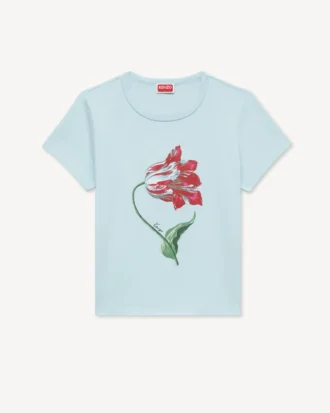 コットン製「Kenzo・チューリップ」シャツ