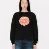Kenzo ボケ ハート コットン スウェットシャツ