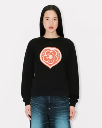 Kenzo ボケ ハート コットン スウェットシャツ