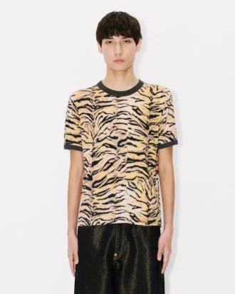 Kenzo タイガー コットン製スリムシャツ