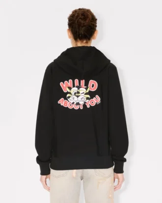 Kenzo ワイルドタイガー コットン製ジップアップフーディ