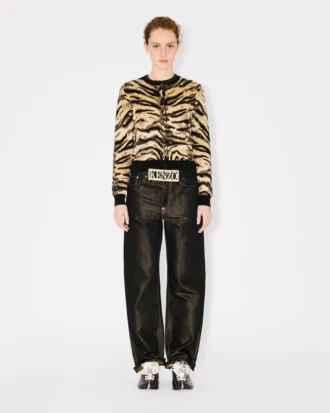 Kenzo バックル レザー製 ワイドベルト