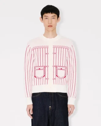 Kenzo トロンプ・ルイール コットンウール カーディガン