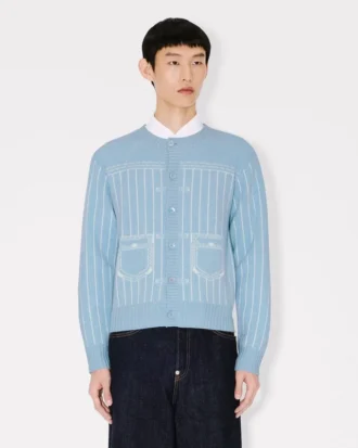 Kenzo トロンプ・ルイール コットンウール カーディガン