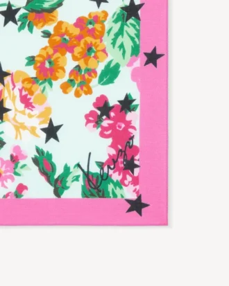 コットン製「Kenzo フローラル」バンダナ